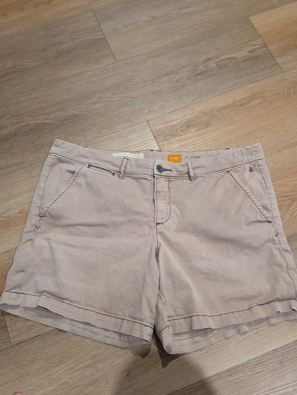 Pilcro Beige Chino Bermuda Shorts